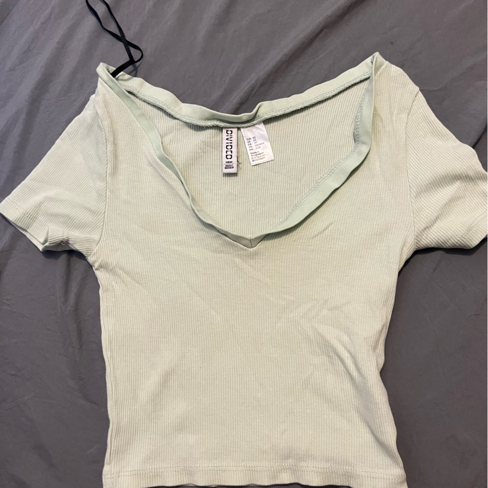 Mint crop top